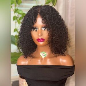 13x4 Bob Curly Lace Front Wigs Human Hair